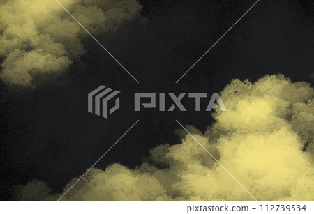 黑色背景上的金葉雲 — 豪華日式背景材料 黑色背景上的金葉雲 — 豪華日式背景材料 112739534