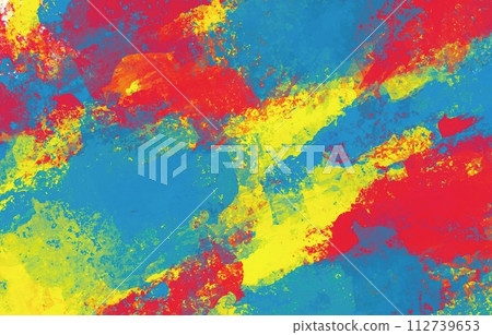 Abstract background made with colorful paint in primary colors Abstract background made with colorful paint in primary colors 112739653