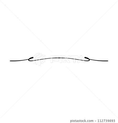 Hand drawn divider icon vector illustration design element of swish, swash, swoosh underline swirl squiggle stroke line Hand drawn divider icon vector illustration design element of swish, swash, swoosh underline swirl squiggle stroke line 112739893