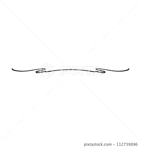 Hand drawn divider icon vector illustration design element of swish, swash, swoosh underline swirl squiggle stroke line Hand drawn divider icon vector illustration design element of swish, swash, swoosh underline swirl squiggle stroke line 112739896