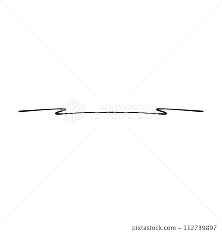 Hand drawn divider icon vector illustration design element of swish, swash, swoosh underline swirl squiggle stroke line Hand drawn divider icon vector illustration design element of swish, swash, swoosh underline swirl squiggle stroke line 112739897