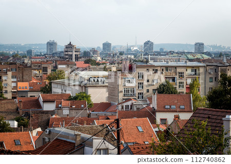 Residential buildings in Zemun neighborhood . Belgrade, Serbia 112740862