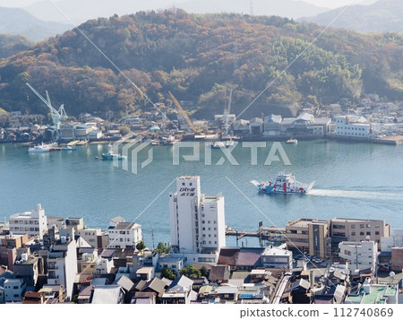The port city of Onomichi, the Seto Inland Sea, and ferries The port city of Onomichi, the Seto Inland Sea, and ferries 112740869