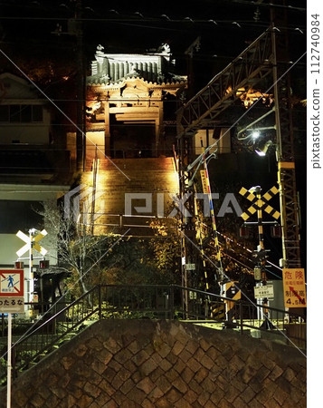 Night scenery of the hill town Onomichi Night scenery of the hill town Onomichi 112740984