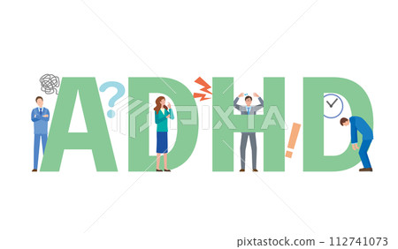 過動症人物插圖 112741073