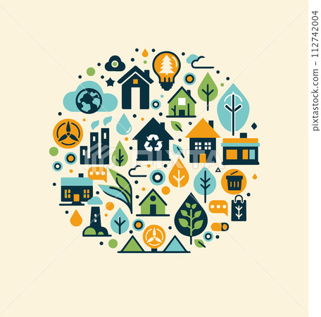 Ecology icons and pictures 112742004