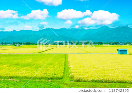 Azumino, Shinshu in late summer 112742595
