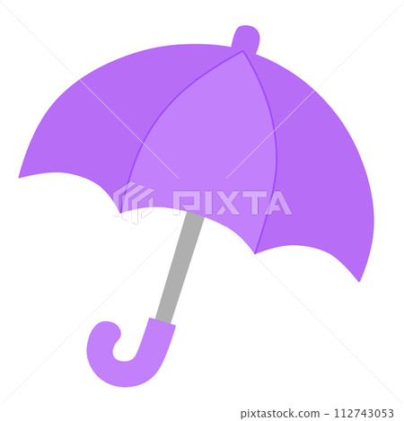 紫色雨傘 112743053