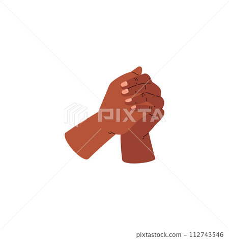 Interlocked fingers prayer vector illustration 112743546