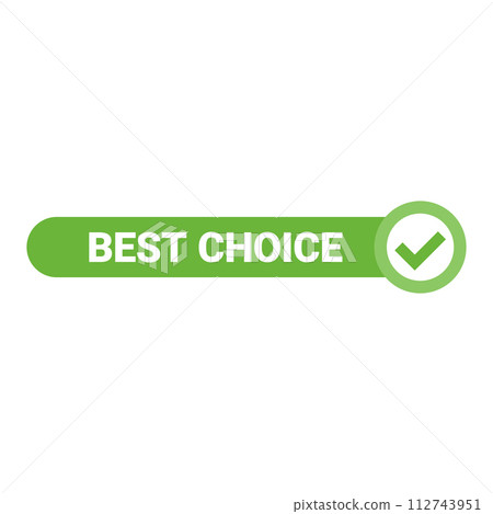 green vector best choice label on white background green vector best choice label on white background 112743951