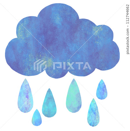 Rain cloud illustration weather mark 112744662