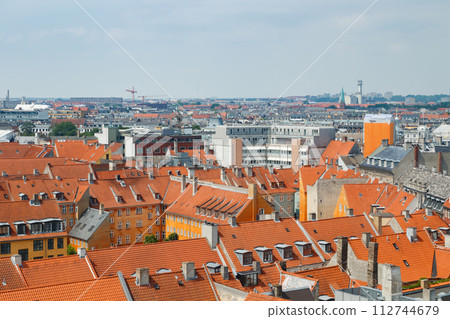 Top view of Copenhagen, Denmark 112744679