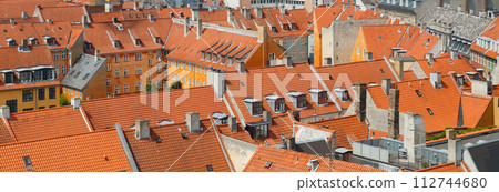 Top view of Copenhagen, Denmark 112744680