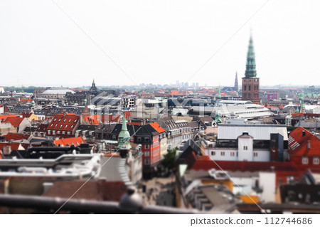 Top view of Copenhagen, Denmark Top view of Copenhagen, Denmark 112744686