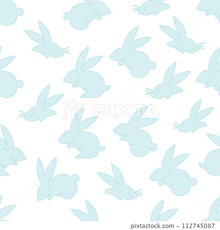 Seamless hand-drawn Easter Day background.Vector illustration Seamless hand-drawn Easter Day background.Vector illustration 112745087
