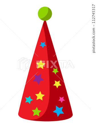 Happy Birthday hat. Celebration or holiday item. 112745317