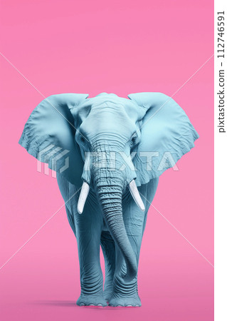 Blue elephant 112746591