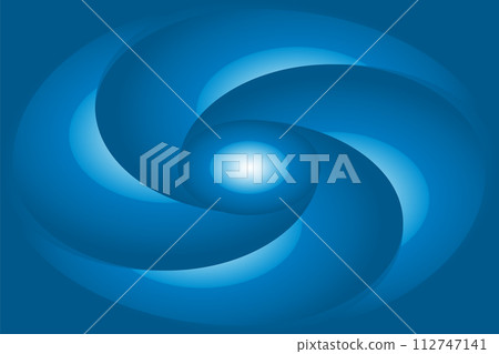 Abstract blue background with spiral and place for your text. Background for design. Vector illustration. 112747141