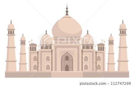 Indian famous palace cartoon icon. Asian culture 112747299