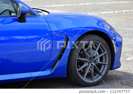 藍色跑車形象 藍色跑車形象 112747757