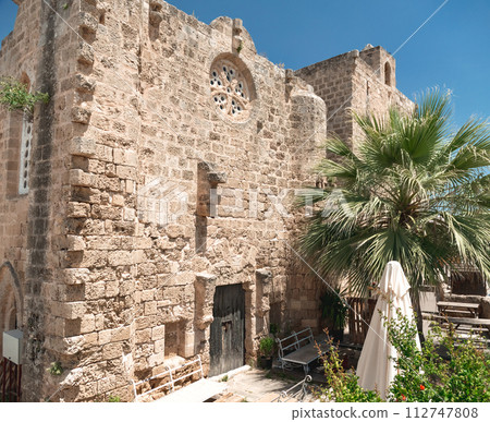 Ruins of the Hospitallers Church of St. John in Old Town of Famagusta. Cyprus 112747808