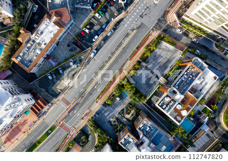 Top down view of Limassol urban downtown area. Cyprus 112747820