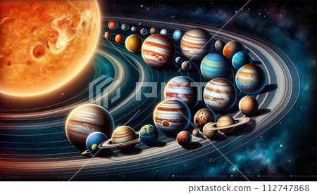 Solar system planets 112747868