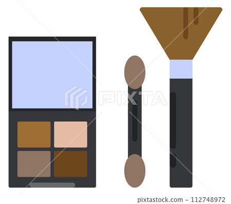 Makeup products color icon. Beauty cosmetic symbol 112748972
