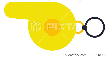 Whistle blower color icon. Sport coach tool 112748985