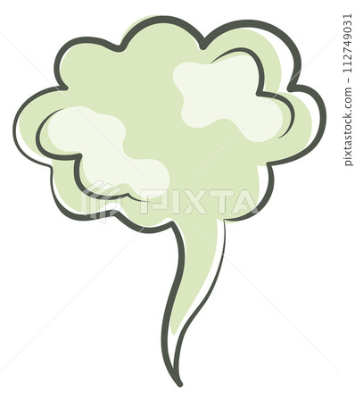 Green smoke cloud. Bad smell. Toxic air 112749031