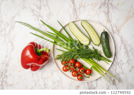 Healthy vegan food assortment. 112749592