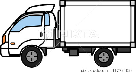 vector template for truck 112751032
