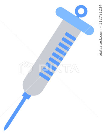 Syringe icon. Medical injection sign. Vaccine symbol 112751234
