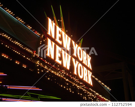 neon sign at night 112752594