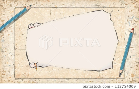 AI-generated content. Creative Paper Border Design 112754009