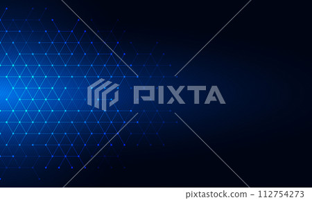 Abstract technology background with geometric texture and grid pattern for your graphic design 112754273