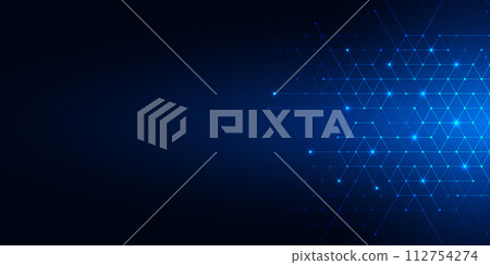 Abstract technology background with geometric texture and grid pattern for your graphic design 112754274