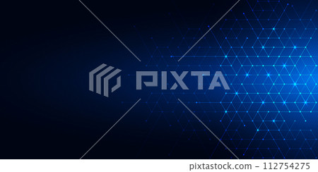 Abstract technology background with geometric texture and grid pattern for your graphic design 112754275