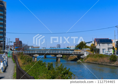 2024 年 3 月，埼玉縣八潮市綾瀨川沿岸風景 112754465