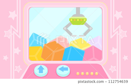 Crane game illustration Crane game illustration 112754639