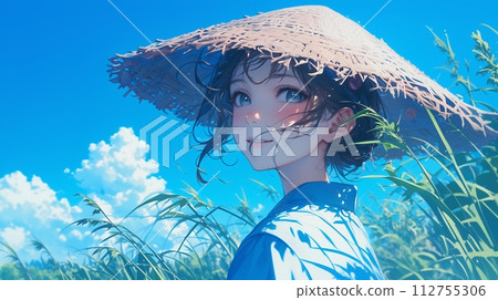 戴著草帽的美麗女孩5 112755306