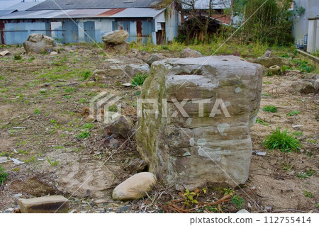 Land before leveling with garden stones remaining Land before leveling with garden stones remaining 112755414