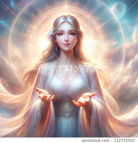 Goddess of the universe who spins stardust 112755503