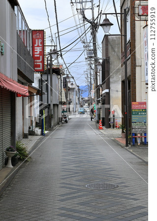Back alley near Tomioka Silk Mill in Tomioka City Back alley near Tomioka Silk Mill in Tomioka City 112755919