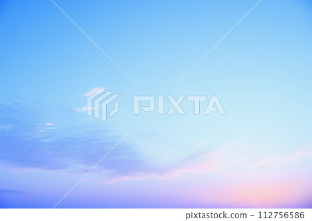 茨城縣三月中旬日出前的天空 茨城縣三月中旬日出前的天空 112756586