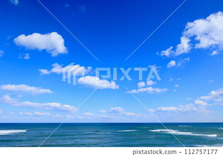 Blue sea and sky, early March, Ibaraki Prefecture Blue sea and sky, early March, Ibaraki Prefecture 112757177