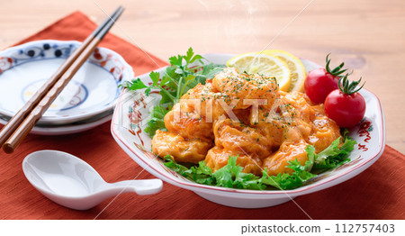 Shrimp mayo (shrimp mayonnaise) 112757403