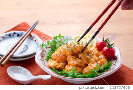 Shrimp mayo (shrimp mayonnaise) 112757406