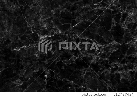 Black grey background marble wall texture for design art work, seamless pattern of tile stone with bright and luxury. 112757454