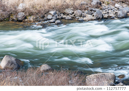 京都府木津川笠置町的急流 112757777
